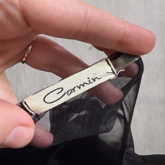 Carmin Black Whimsygoth Sheer Supported Torso M Women Gothic Punk Grunge Style - Picture 6 of 10